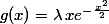 g(x)=\lambda\,xe^{-\frac{x^2}{2}}